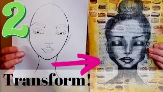 HOW to DRAW a FACE with a TEMPLATE