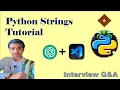 6 Python Strings and TR Interview Q A Python easy Python Shortcuts Genie MITHRAMMA IT