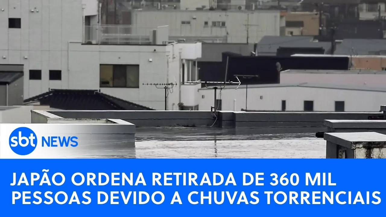 Japão ordena retirada de 360 mil pessoas devido a chuvas torrenciais | #SBTNewsnaTV (03/07/23)