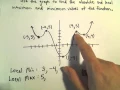 Local and Absolute Maximum and Minimum from a Graph