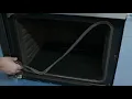 How to replace a oven door seal on a Zanussi cooker