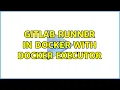 Gitlab runner in docker with docker executor 2 Solutions