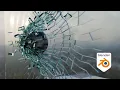Glass Shattering simulation in Geometry Nodes