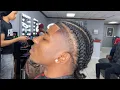 Taper fade with braids