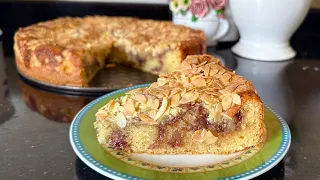 كيك بكريمة اللوز. كيك عيد الفطر ان شاء الله