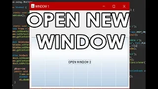 JAVA - Open New Window with a Button Click in Eclipse