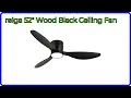 REVIEW 2026 reiga 52 Wood Black Ceiling Fan ESSENTIAL details