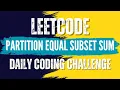 LeetCode 416 Partition Equal Subset Sum Solution link