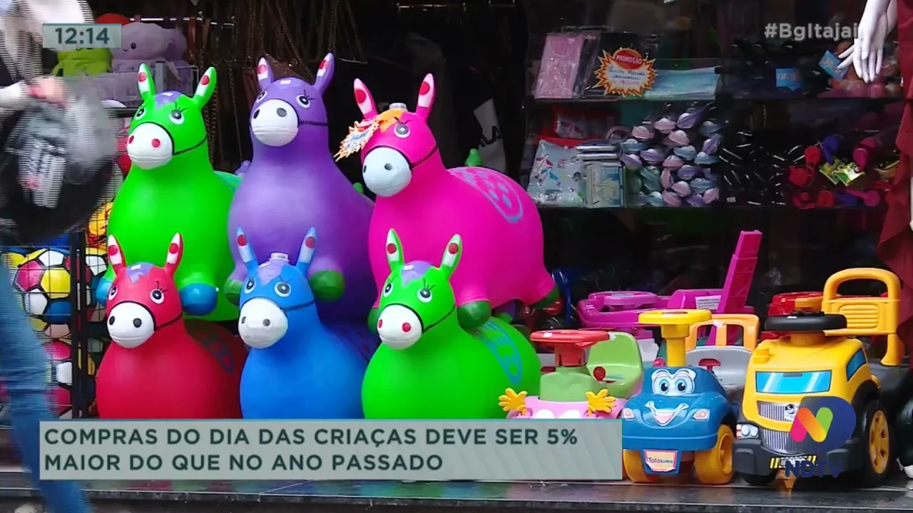 Compras do dia das crianças deve ser 5% maior do que ano passado
