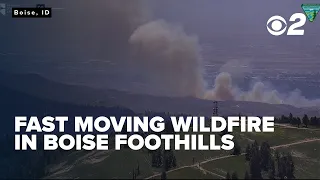 Vegetation fire in Boise foothills prompts evacuations