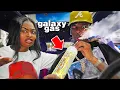 Smoking Galaxy Gas In front Of My GF