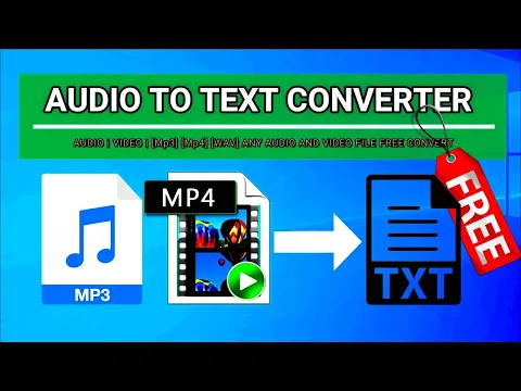 Download MP3 AUDIO TO TEXT CONVERTER [100 FREE] [Mp3] [WAV] [Mp4] UNLIMITED!!!