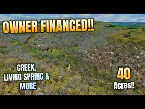 40 Acres in Missouri with Owner Financing! Creek, live spring and MORE! Stunning acreage! ID#JJ08