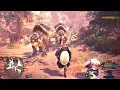 Monster Hunter World - Stealing Dino Eggs Getting Chased For Muscular Cat Chef