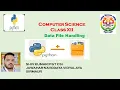 Data File Handling Part 1