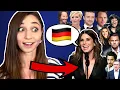 German reacts to AMERICAN CELEBRITIES speaking German Feli from Germany