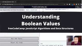 Understanding Boolean Values Basic JavaScript freeCodeCamp tutorial