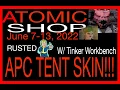 NEW RUSTED APC SURVIVAL TENT TANK TENT IS BACK 22 ATOMIC SHOP FO76