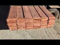 1x8 Redwood Heart Merch V Rustic Shiplap