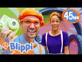 Blippi and Meekah Take Pictures of Optical Illusions BEST OF BLIPPI TOYS