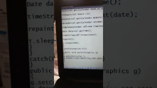 How to create digital clock in Java Applet Program