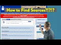 How to Find Sources for a Research Paper