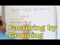 09 - Factor by Grouping in Algebra Factoring Trinomials Quadratics Binomials Polynomials
