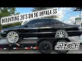 DONKMASTER MOUNTS 26 INCH RIMS ON 96 IMPALA SS