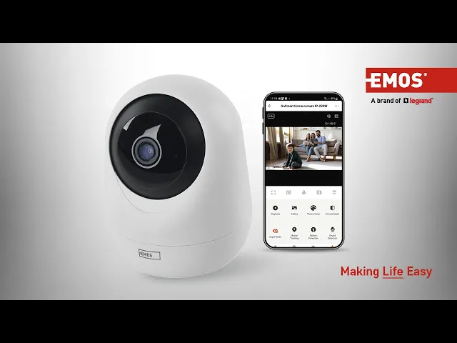Telecamera IP 4MP PTZ 5Vdc IP20 IP-220W Wi-Fi GoSmart EMOS