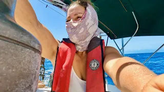 We sailed to Cuba with supplies.