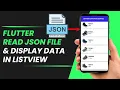 How to read local json file in flutter show json data in listview builder