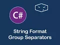 string format group separators in c