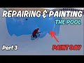 HOW TO REPAIR AND PAINT A PLASTER SWIMMING POOL PART 3 J S DIY n STUFF