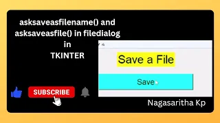 asksaveasfilename in filedialog in Tkinter