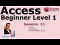 Microsoft Access Beginner 1 Lesson 13 Review What s Next For Access 2016 2019 365 Tutorial