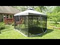 Mainstays 10 x 10 Gazebo from Walmart com time lapse of setup