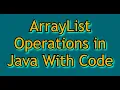 ArrayList Operations in Java with Basic Programs Overview of Collections Framework in Java