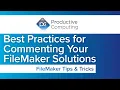 FileMaker Commenting Best Practices