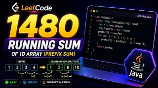 LeetCode 1480 - Running Sum of 1D Array Prefix Sum