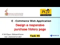 Responsive purchase history page Task 35