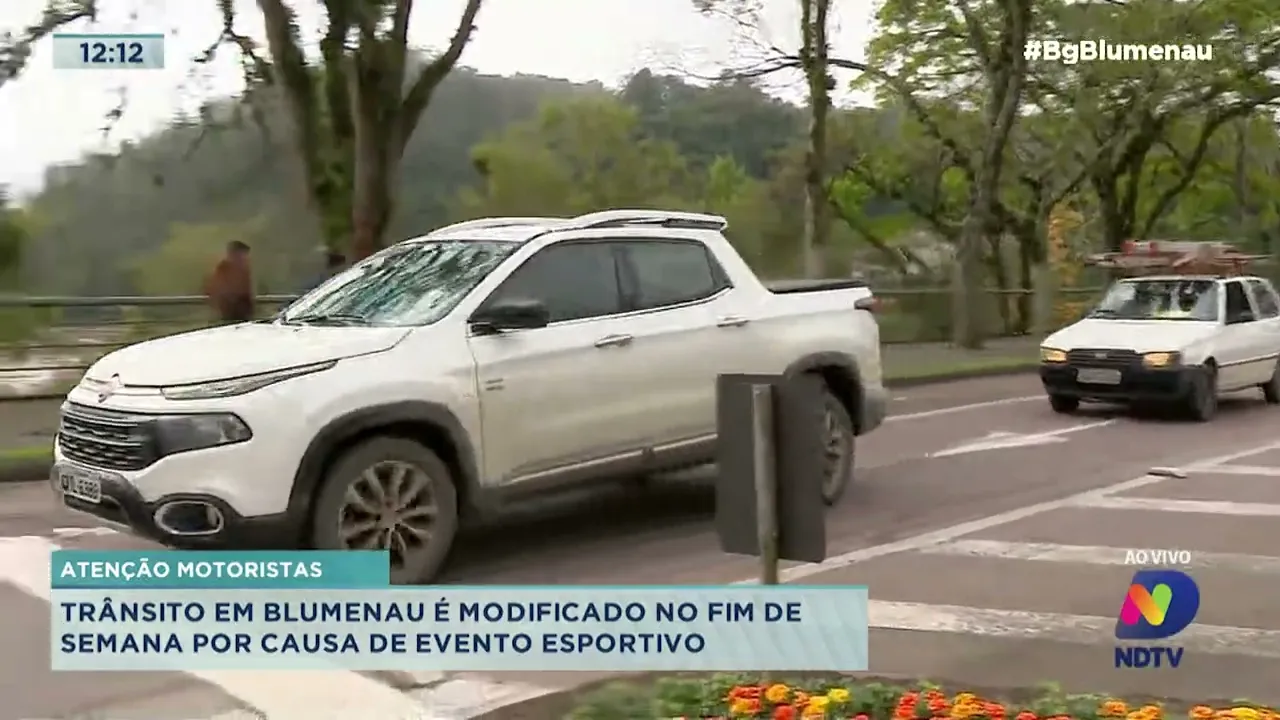 Trânsito em Blumenau é modificado no fim de semana por causa de evento esportivo