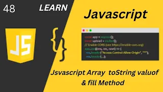 Javascript Array to String Value Of fill Method