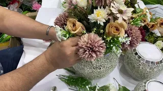 خطوات تنسيق ورد جديدة ومختلفة لاكتر من فازه وبمقاسات متعددة بالتفصيل 