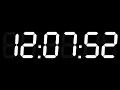 12h Hour Clock Digital 12-24 White 4K afternoon evening