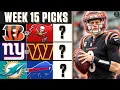 NFL Week 15 Betting EXPERT Picks For This Weeks TOP GAMES I CBS Sports