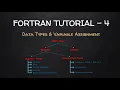 Data Types Variable Assignments FORTRAN Tutorial - 4