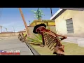 Spanish skeleton shoots cops meme captions on