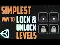 Unity 2022 Tutorial SIMPLE Level Selection Locking Unlocking Levels