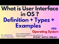 User Interface in Operating System CLI vs GUI with Examples OS Lecture NotesTube-25