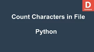 Python Count Words Characters in Text File